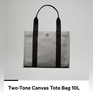 Lulu Lemon Two Tone Canvas Tote Bag, 10L